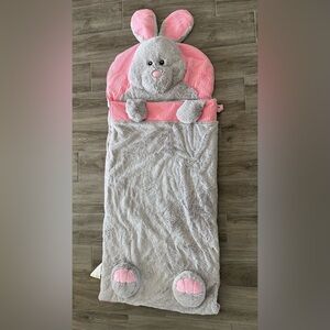 Bunny Rabbit Indoor Kids Sleeping Mat Pink & Gray